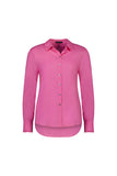 Vassalli Tab Sleeve Shirt With Back Pleat Detail / 4415 (2 Colours - White & Pink Lemonade)