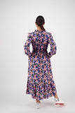 Vassalli Printed Frill Neck Dress / 6096  (2 prints - Trend & Viva La Bloom)