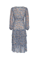 Loobie's Story Margaret Midi Dress / LS2634M (2 Colours - Black Multi & Blue Multi)