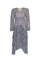 Loobie's Story Margaret Midi Dress / LS2634M (2 Colours - Black Multi & Blue Multi)