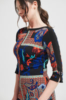 Mozaik Boatneck Dress / 213658