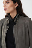 Joseph Ribkoff Faux Leather Jacket / 213948R