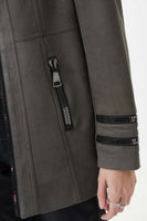 Joseph Ribkoff Faux Leather Jacket / 213948R