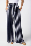 Joseph Ribkoff Stripe Silky Knit Wide Leg Pants / 241135