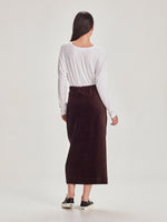 Sills Carmel Skirt / 12259 (3 Colours - Black , Chocolate & French Navy)